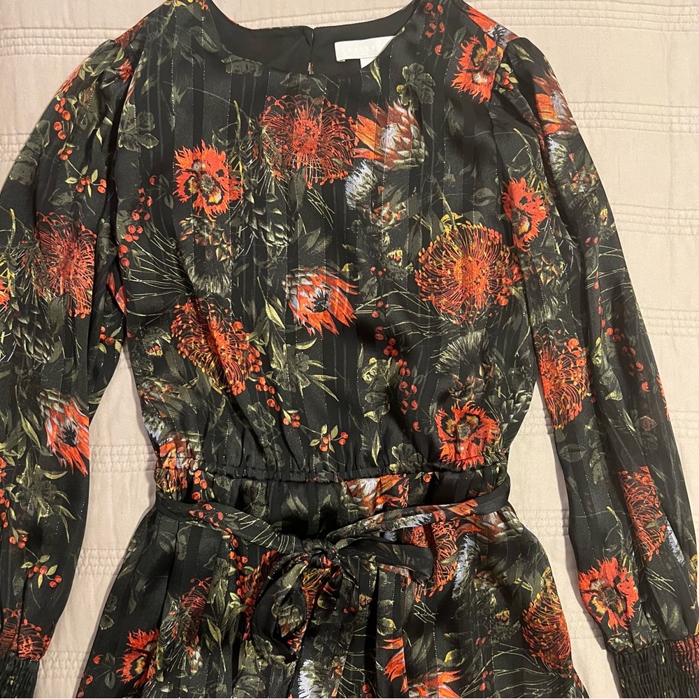 Chelsea28 Black and Red Floral Dress - Picture 5 of 8